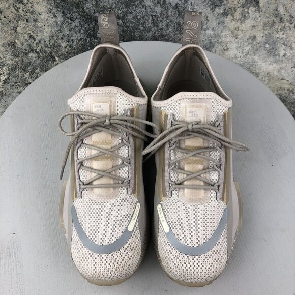 Adidas Men's Size 8 NMD R1 Spectoo Bliss Light Brown Grey Silver Sneakers GZ9266 - Picture 4 of 14